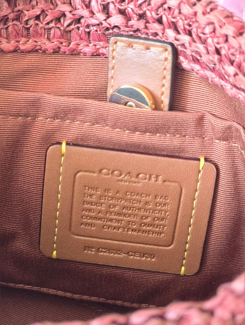 *NWT* COACH City Mini Tote Bag With Charms In Russet - Picture 13 of 16